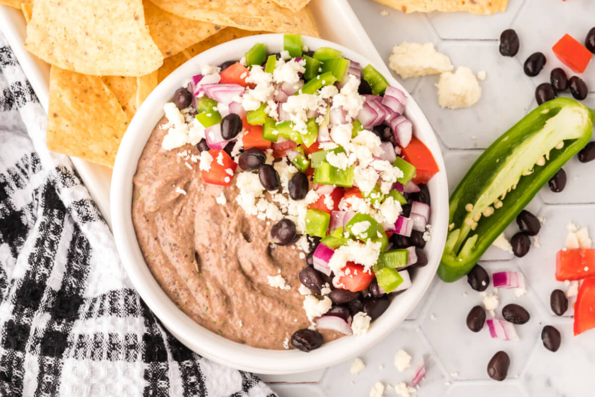 Loaded Mexican Black Bean Hummus: Creamy, Spicy & Healthy
